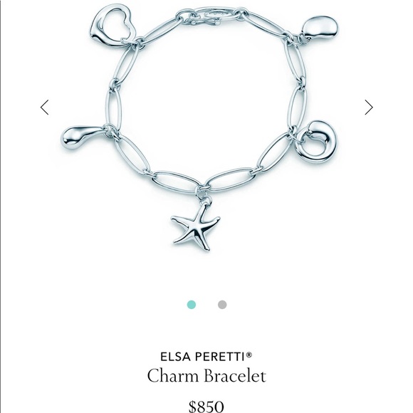 💕Tiffany Elsa Peretti sterling charm bracelet - Picture 4 of 8